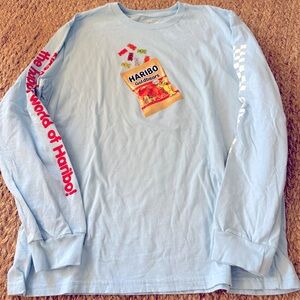 Vans Haribo Boys Kids Gummy Bear Light Blue T-Shirt Limited Edition Size XL